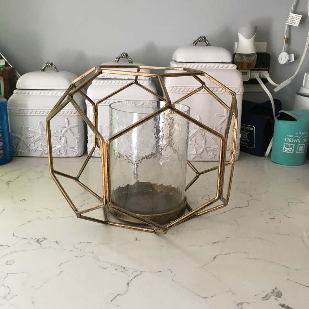 Gold candle holder from Pier 1